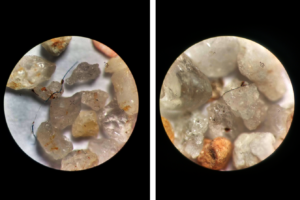 Ampliação de camada de solo com fragmentos de microplásticos retirado do Villa-Lobos